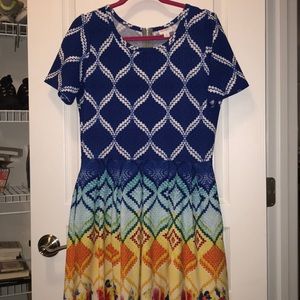 LuLaRoe Amelia dress - XL dipped hem